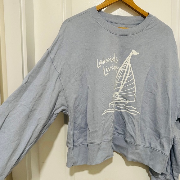 Old Navy Crew Neck Sweater Classic Fit Light Blue XL Long Sleeve - Picture 2 of 6